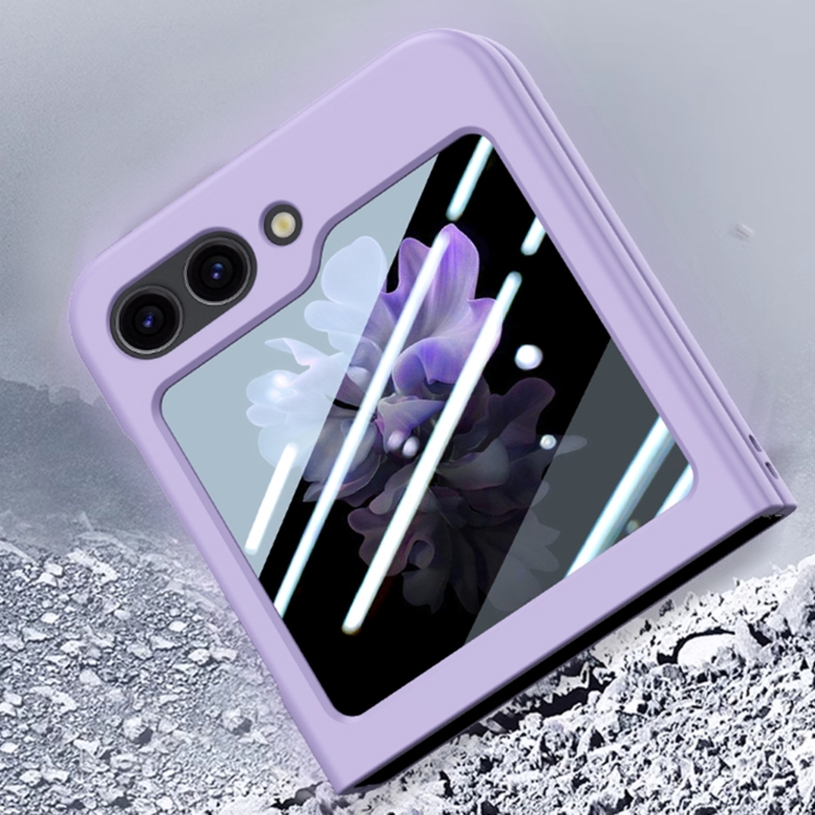 For Samsung Galaxy Z Flip6 Fuel Injection Integrated PC Skin Feel Phone Case(Black) For Samsung Galaxy Z Flip6 Fuel Injection Integrated PC Skin Feel Phone Case(Black)