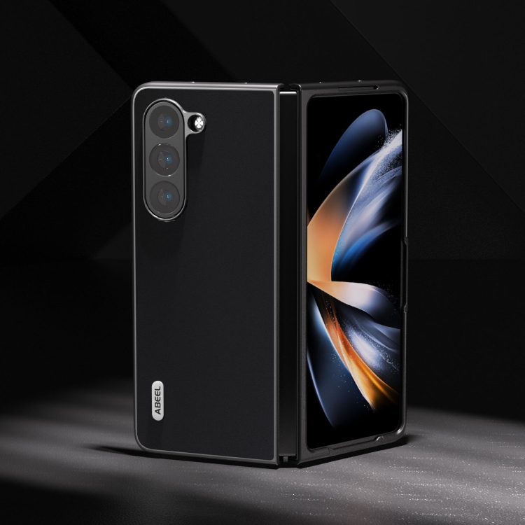 For Samsung Galaxy Z Fold5 ABEEL Genuine Silky Soft Black Edge Phone Case(Black) For Samsung Galaxy Z Fold5 ABEEL Genuine Silky Soft Black Edge Phone Case(Black)