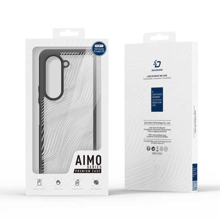 For Samsung Galaxy Z Fold5 5G DUX DUCIS Aimo Series TPU + PC Frosted Feel Phone Case(Black) For Samsung Galaxy Z Fold5 5G DUX DUCIS Aimo Series TPU + PC Frosted Feel Phone Case(Black)