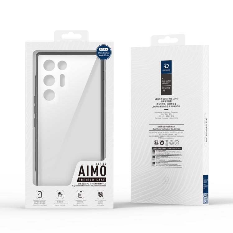 For ZTE nubia RedMagic 11 Air DUX DUCIS Aimo Series TPU + PC Frosted Feel Phone Case(Black)