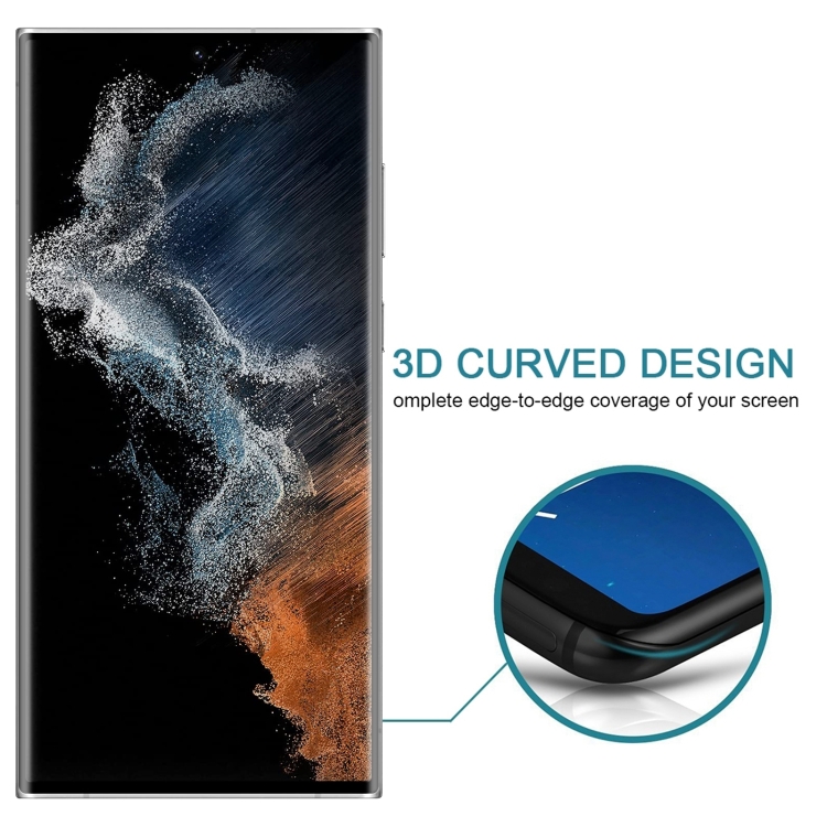 For Samsung Galaxy S22 Ultra 5G 3D Curved Edge Privacy Tempered Glass Film, without Fingerprint Unlocking For Samsung Galaxy S22 Ultra 5G 3D Curved Edge Privacy Tempered Glass Film, without Fingerprint Unlocking