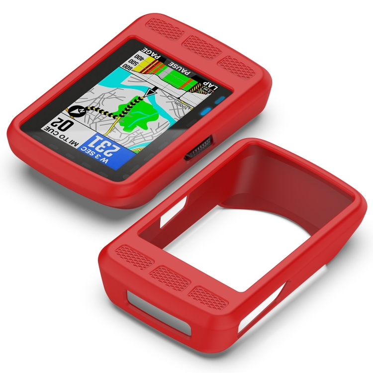 For Wahoo Elemnt Roam WFCC4 Stopwatch Silicone Protective Case(Red)