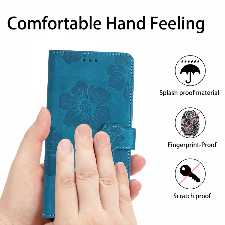For Samsung Galaxy S23 Ultra 5G Flower Embossing Pattern Leather Phone Case(Blue) For Samsung Galaxy S23 Ultra 5G Flower Embossing Pattern Leather Phone Case(Blue)