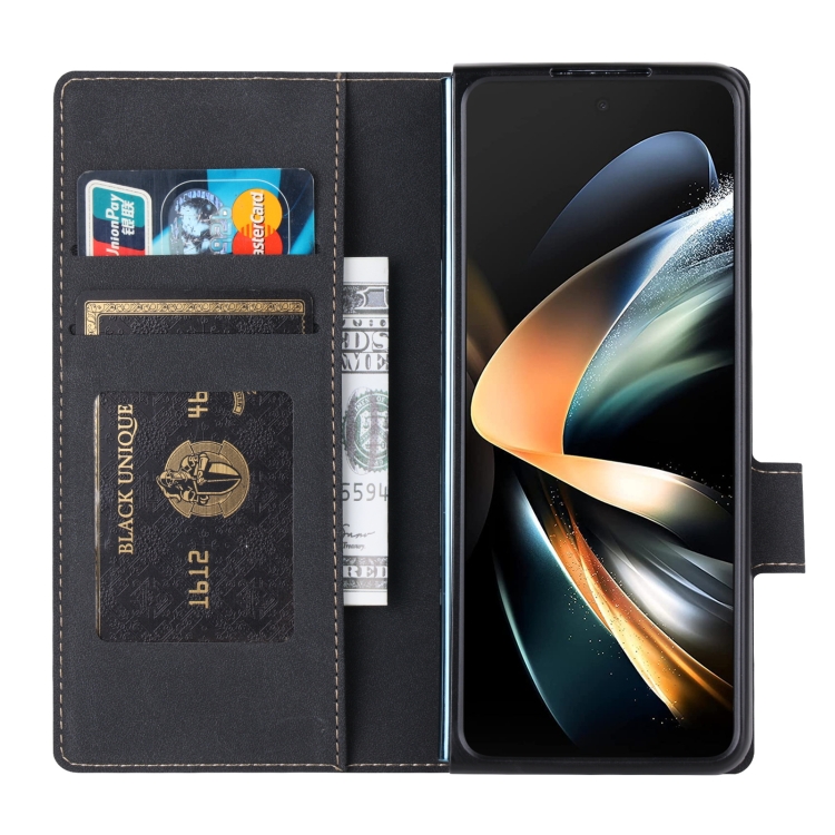 For Samsung Galaxy Z Fold4 Vili PR Series Flip Leather Phone Case(Black) For Samsung Galaxy Z Fold4 Vili PR Series Flip Leather Phone Case(Black)