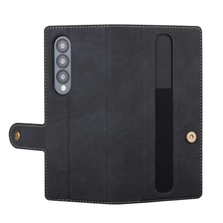 For Samsung Galaxy Z Fold4 Vili PR Series Flip Leather Phone Case(Black) For Samsung Galaxy Z Fold4 Vili PR Series Flip Leather Phone Case(Black)