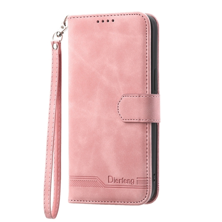 For Samsung Galaxy S24 Ultra 5G Dierfeng Dream Line TPU + PU Leather Phone Case(Pink) For Samsung Galaxy S24 Ultra 5G Dierfeng Dream Line TPU + PU Leather Phone Case(Pink)