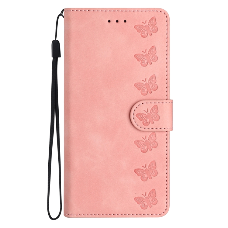 For Samsung Galaxy S21 Ultra 5G Seven Butterflies Embossed Leather Phone Case(Pink) For Samsung Galaxy S21 Ultra 5G Seven Butterflies Embossed Leather Phone Case(Pink)