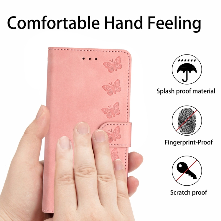 For Samsung Galaxy S21 Ultra 5G Seven Butterflies Embossed Leather Phone Case(Pink) For Samsung Galaxy S21 Ultra 5G Seven Butterflies Embossed Leather Phone Case(Pink)