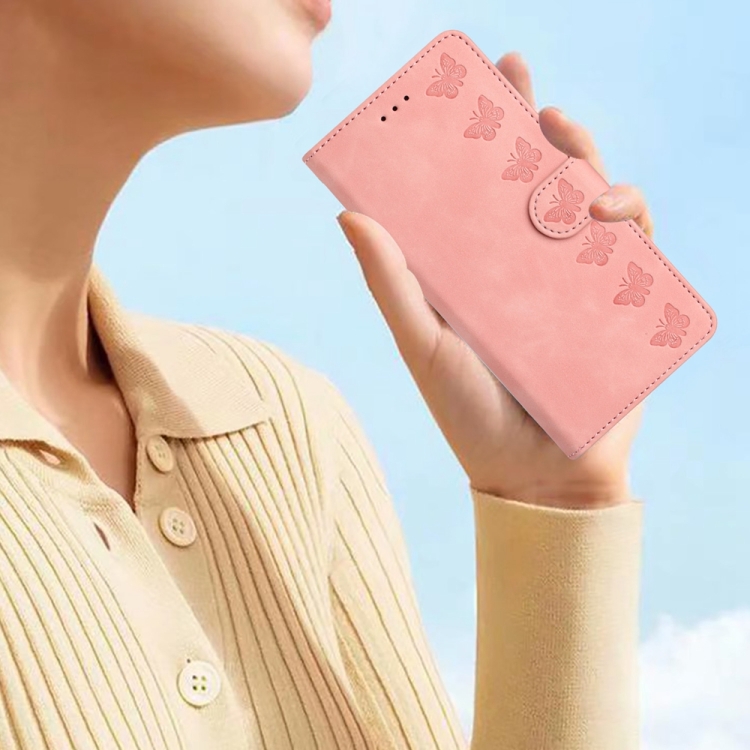 For Samsung Galaxy S21 Ultra 5G Seven Butterflies Embossed Leather Phone Case(Pink) For Samsung Galaxy S21 Ultra 5G Seven Butterflies Embossed Leather Phone Case(Pink)