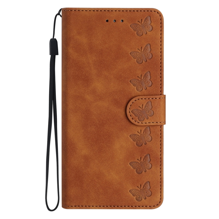 For Samsung Galaxy S23+ 5G Seven Butterflies Embossed Leather Phone Case(Brown) For Samsung Galaxy S23+ 5G Seven Butterflies Embossed Leather Phone Case(Brown)