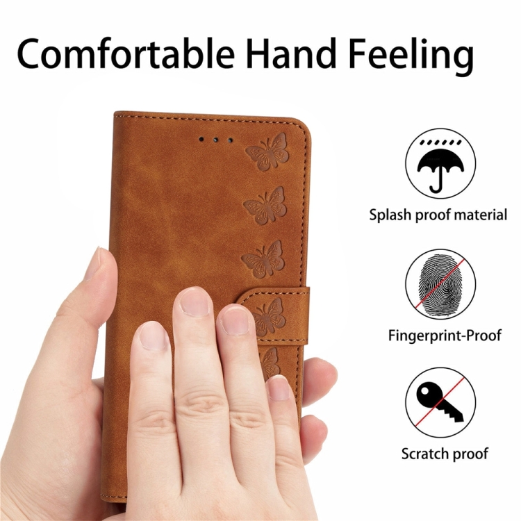 For Samsung Galaxy S23+ 5G Seven Butterflies Embossed Leather Phone Case(Brown) For Samsung Galaxy S23+ 5G Seven Butterflies Embossed Leather Phone Case(Brown)