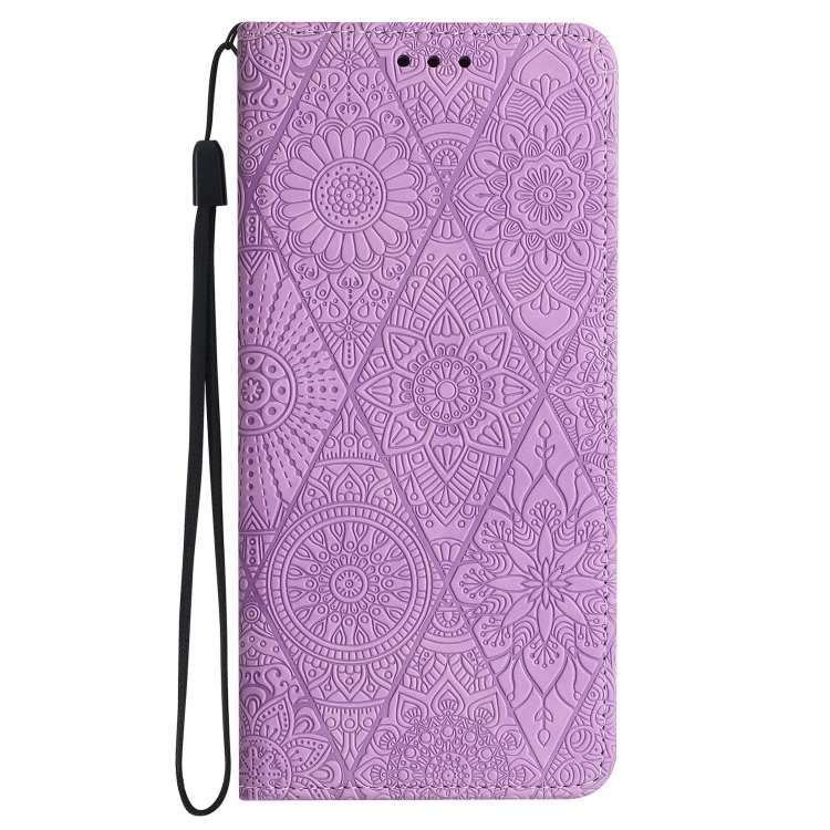 For Samsung Galaxy S21 5G Ethnic Embossed Adsorption Leather Phone Case(Purple) For Samsung Galaxy S21 5G Ethnic Embossed Adsorption Leather Phone Case(Purple)