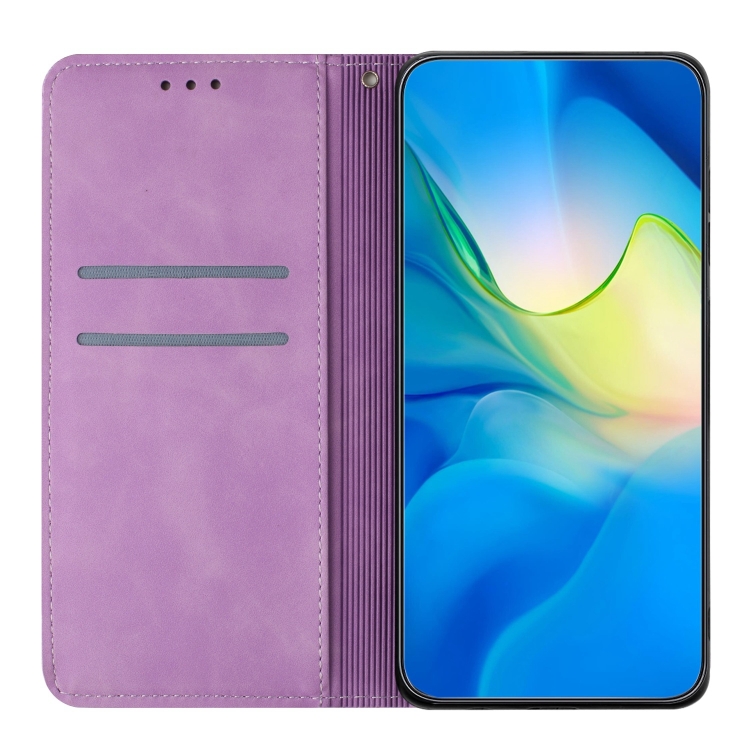 For Samsung Galaxy S21 5G Ethnic Embossed Adsorption Leather Phone Case(Purple) For Samsung Galaxy S21 5G Ethnic Embossed Adsorption Leather Phone Case(Purple)