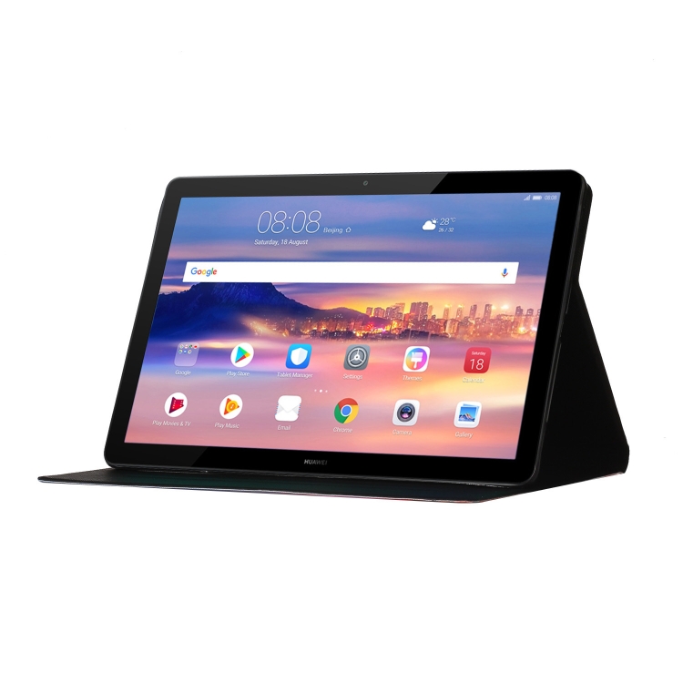 For Huawei MediaPad T5 Colored Drawing Pattern Horizontal Flip