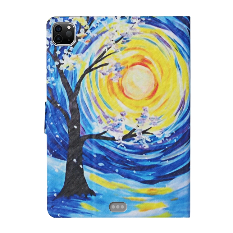 For iPad 11 Pro (2020) Colored Drawing Pattern Horizontal Flip Leather Tablet Case with Holder & Card Slots & Sleep / Wake-up Function(Starry Sky Tree) For iPad 11 Pro (2020) Colored Drawing Pattern Horizontal Flip Leather Tablet Case with Holder & Card Slots & Sleep / Wake-up Function(Starry Sky Tree)