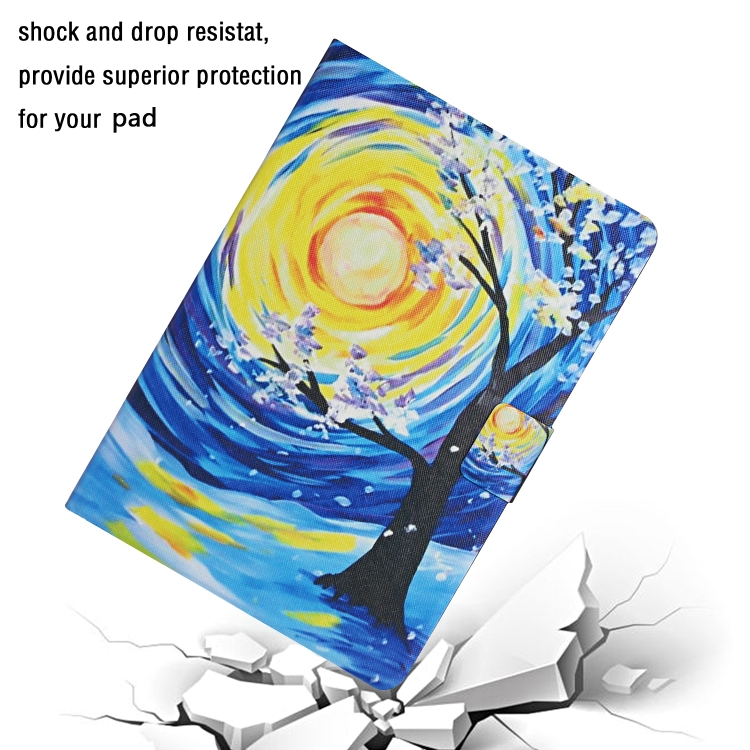 For iPad 11 Pro (2020) Colored Drawing Pattern Horizontal Flip Leather Tablet Case with Holder & Card Slots & Sleep / Wake-up Function(Starry Sky Tree) For iPad 11 Pro (2020) Colored Drawing Pattern Horizontal Flip Leather Tablet Case with Holder & Card Slots & Sleep / Wake-up Function(Starry Sky Tree)