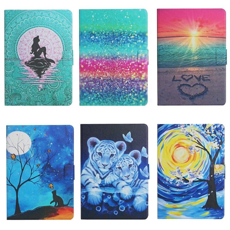For iPad 11 Pro (2020) Colored Drawing Pattern Horizontal Flip Leather Tablet Case with Holder & Card Slots & Sleep / Wake-up Function(Starry Sky Tree) For iPad 11 Pro (2020) Colored Drawing Pattern Horizontal Flip Leather Tablet Case with Holder & Card Slots & Sleep / Wake-up Function(Starry Sky Tree)