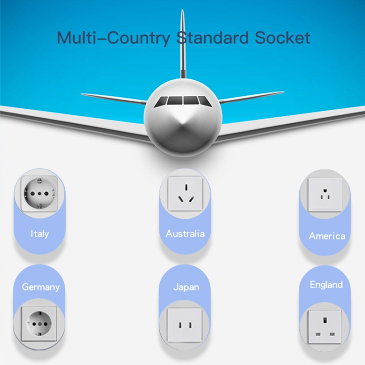 Yesido MC-09 Multi-function Universal Travel Adapter Plug(Black) - 3