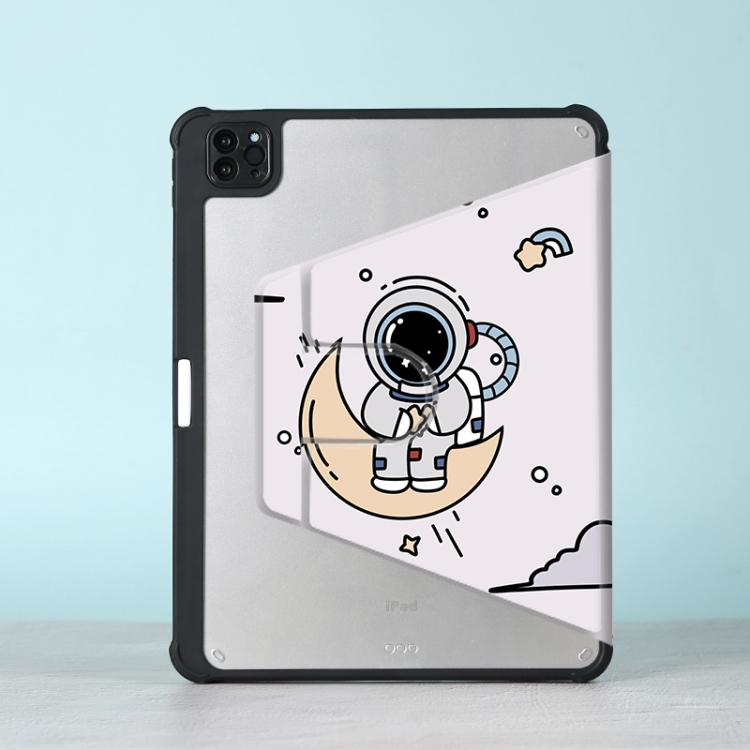 For iPad 10th Gen 10.9 2022 3-Fold 360 Rotation Painted Leather Smart Tablet Case(Astronaut) For iPad 10th Gen 10.9 2022 3-Fold 360 Rotation Painted Leather Smart Tablet Case(Astronaut)