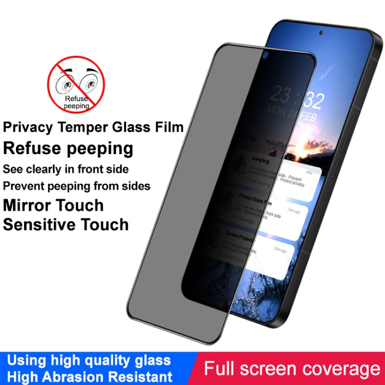 For Samsung Galaxy S24 5G imak HD Full Screen Anti-spy Tempered Glass Protective Film For Samsung Galaxy S24 5G imak HD Full Screen Anti-spy Tempered Glass Protective Film