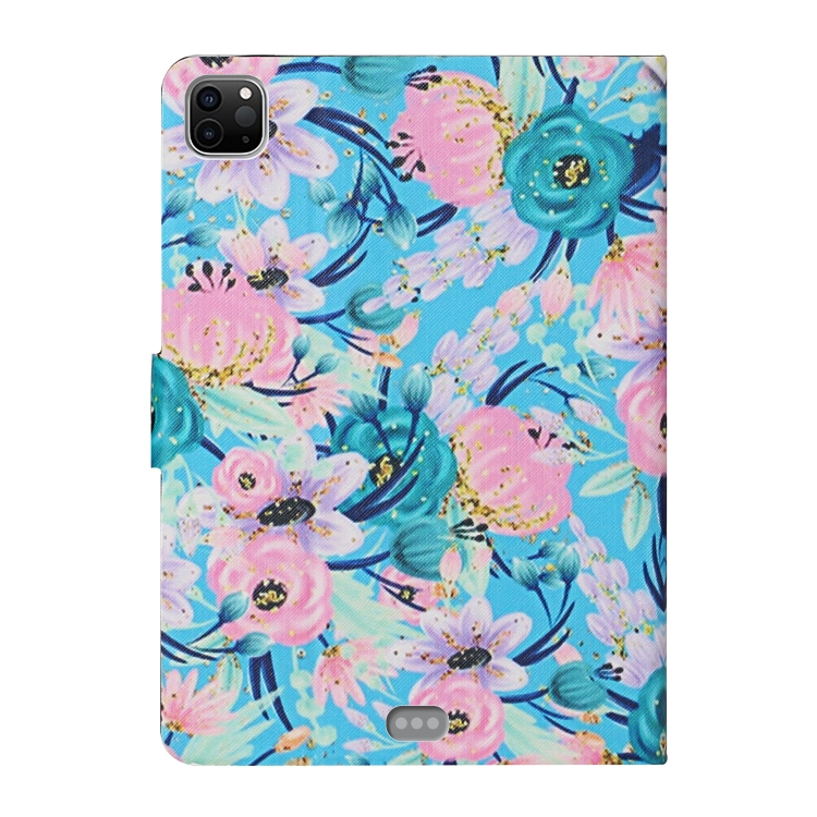 For iPad Pro 11 2020 Flower Pattern Horizontal Flip Leather Tablet Case with Card Slots & Holder(Pink Flower) For iPad Pro 11 2020 Flower Pattern Horizontal Flip Leather Tablet Case with Card Slots & Holder(Pink Flower)