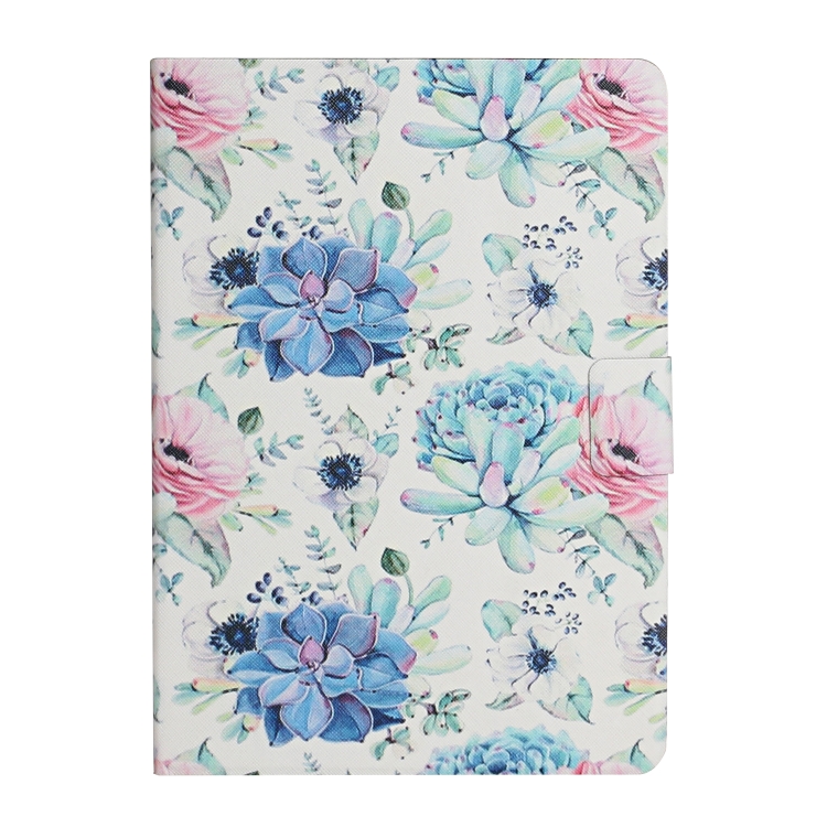 For iPad Mini 2019 Flower Pattern Horizontal Flip Leather Case with Card Slots & Holder(Blue Flower On White) For iPad Mini 2019 Flower Pattern Horizontal Flip Leather Case with Card Slots & Holder(Blue Flower On White)