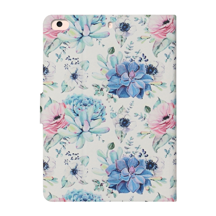 For iPad Mini 2019 Flower Pattern Horizontal Flip Leather Case with Card Slots & Holder(Blue Flower On White) For iPad Mini 2019 Flower Pattern Horizontal Flip Leather Case with Card Slots & Holder(Blue Flower On White)