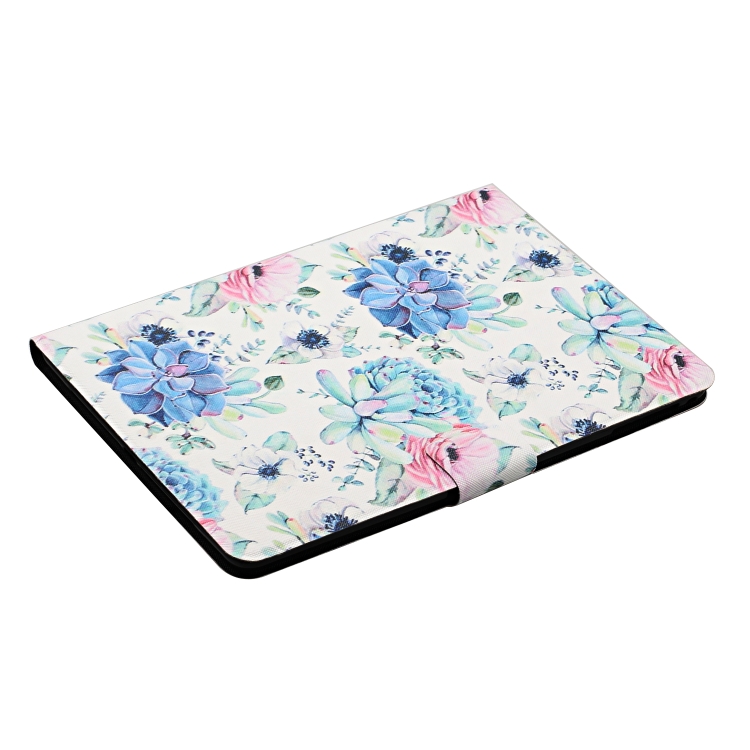 For iPad Mini 2019 Flower Pattern Horizontal Flip Leather Case with Card Slots & Holder(Blue Flower On White) For iPad Mini 2019 Flower Pattern Horizontal Flip Leather Case with Card Slots & Holder(Blue Flower On White)