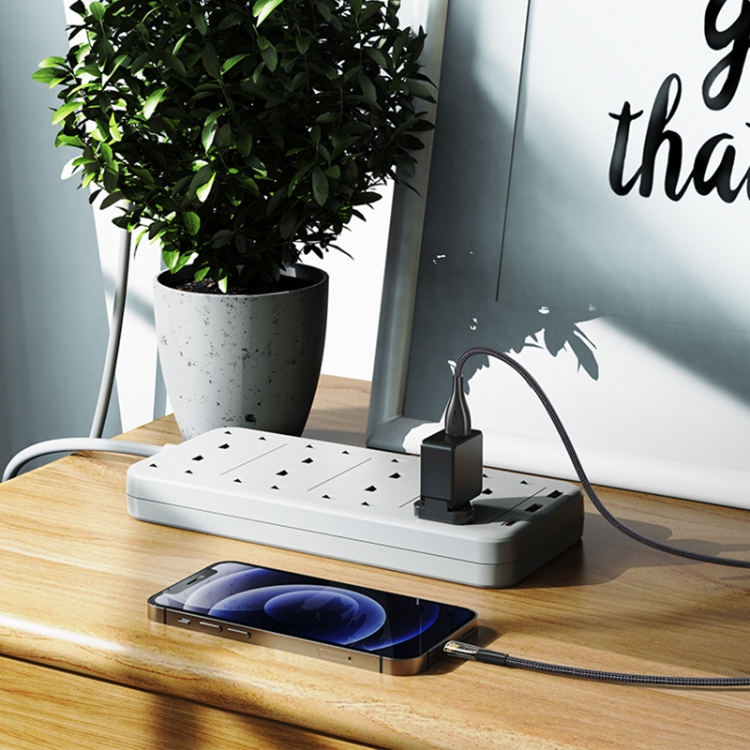YESIDO CA104 2.4A USB to 8 Pin Transparent Charging Data Cable, Length:1.2m(Black) YESIDO CA104 2.4A USB to 8 Pin Transparent Charging Data Cable, Length:1.2m(Black)