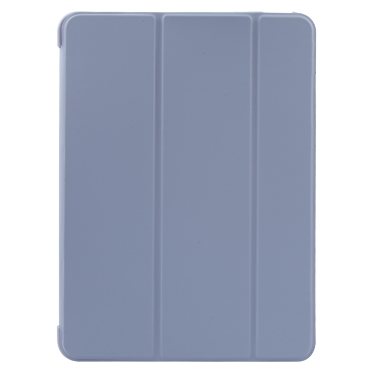 For iPad 10.9 2022 / Air 5 / Air 4 GEBEI 3-folding Holder Shockproof Flip Leather Tablet Case(Light Purple) For iPad 10.9 2022 / Air 5 / Air 4 GEBEI 3-folding Holder Shockproof Flip Leather Tablet Case(Light Purple)