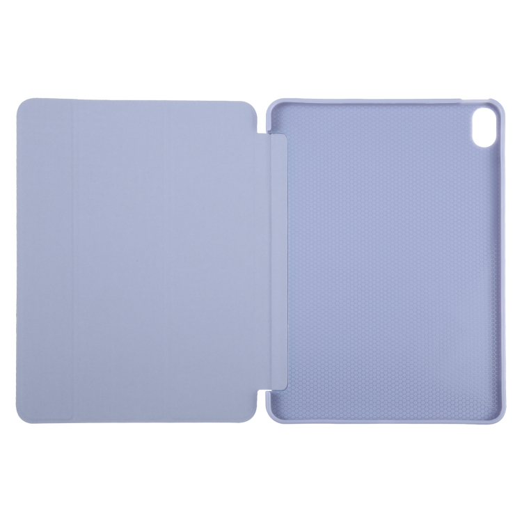 For iPad 10.9 2022 / Air 5 / Air 4 GEBEI 3-folding Holder Shockproof Flip Leather Tablet Case(Light Purple) For iPad 10.9 2022 / Air 5 / Air 4 GEBEI 3-folding Holder Shockproof Flip Leather Tablet Case(Light Purple)