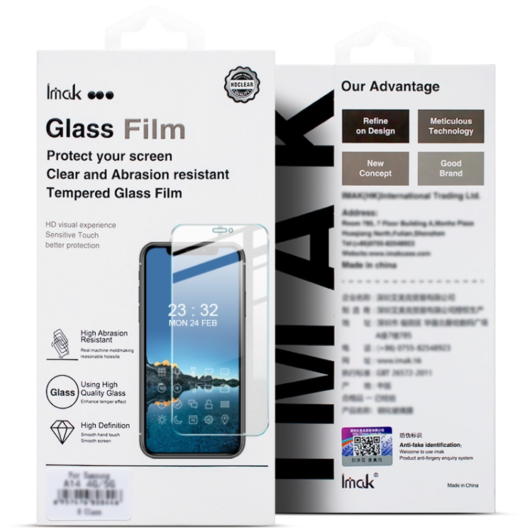 Série IMAK H Pour Xiaomi Redmi 13C / Poco C65 4G Screen Protector 9H Film  en Verre Trempé Ultra Clair-TVC-Mall.com