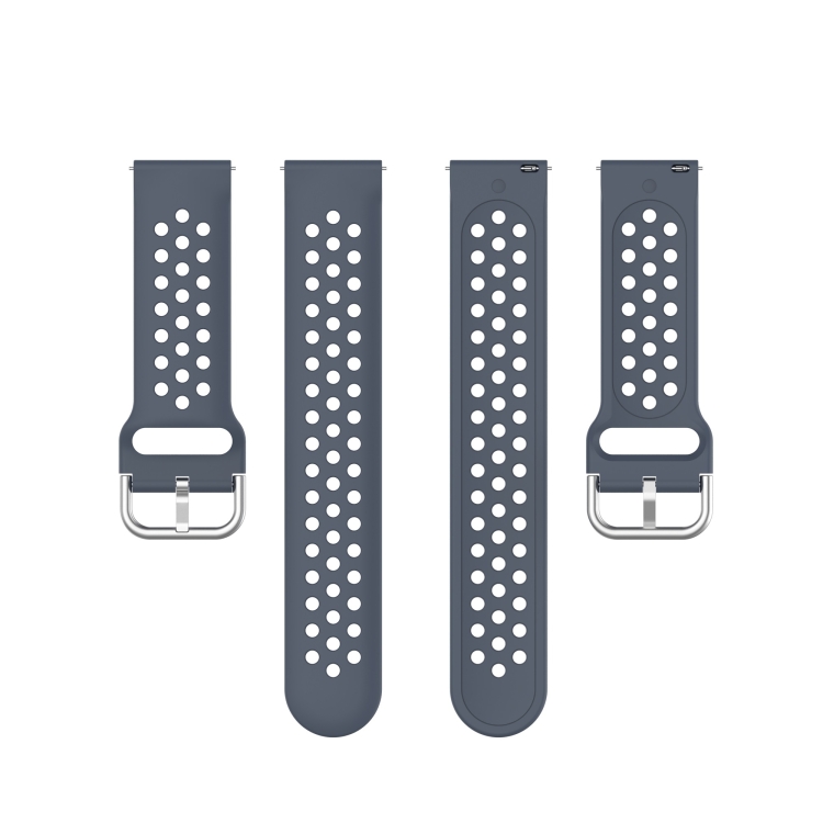 23mm For Fitbit Blaze / Fitbit Versa 2 Universal Sport Silicone Replacement Wrist Strap(Grey) - 3