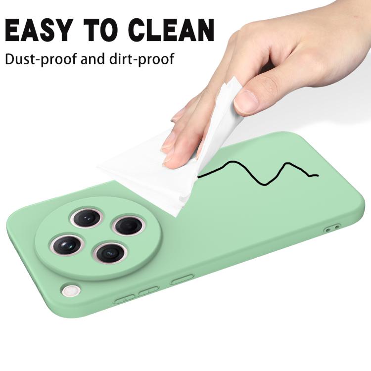 For OPPO Find X8 Solid Color Liquid Silicone Dropproof Full Coverage Phone Case(Green)
