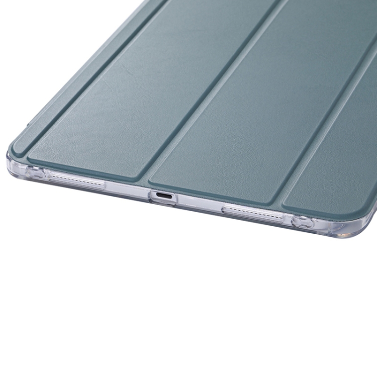For iPad Air 2022 / 2020 10.9 3-Fold Lock Buckle Leather Smart Tablet Case(Deep Green) For iPad Air 2022 / 2020 10.9 3-Fold Lock Buckle Leather Smart Tablet Case(Deep Green)