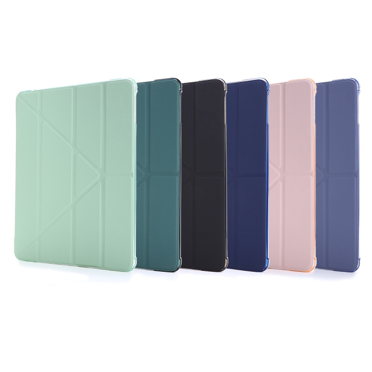 For iPad Air 2 Airbag Deformation Horizontal Flip Leather Case with Holder & Pen Holder(Dark Green) - 6