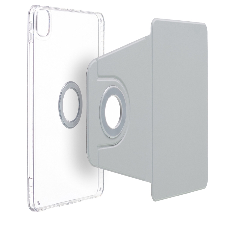 For iPad mini 6 / mini 2024 Magnetic Split Leather Smart Tablet Case(Grey) For iPad mini 6 / mini 2024 Magnetic Split Leather Smart Tablet Case(Grey)