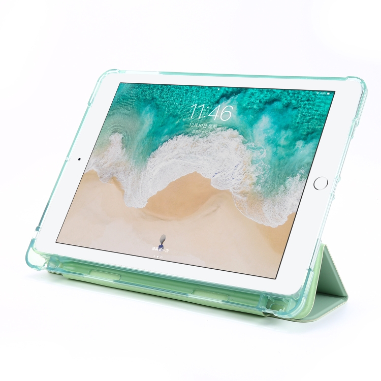 For iPad Air 2 Airbag Horizontal Flip Leather Case with Three-fold Holder & Pen Holder(Mint Green) For iPad Air 2 Airbag Horizontal Flip Leather Case with Three-fold Holder & Pen Holder(Mint Green)