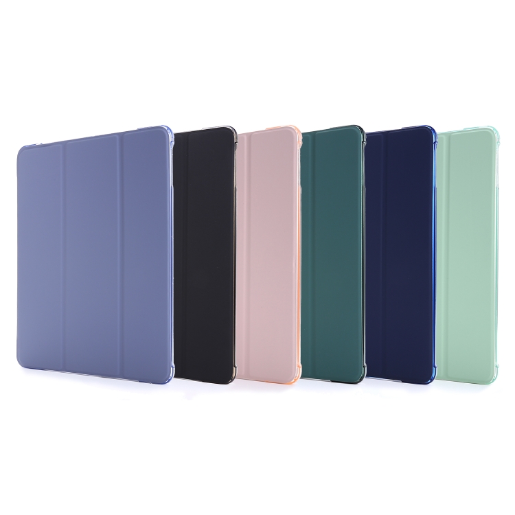 For iPad Air 2 Airbag Horizontal Flip Leather Case with Three-fold Holder & Pen Holder(Dark Green) - 6