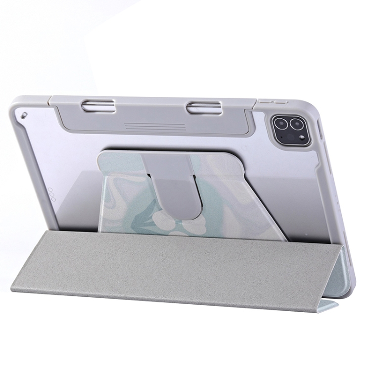 For iPad Pro 12.9 2022 / 2021 / 2020 Split Drawer Rotation Painted Leather Smart Tablet Case(Flowers) For iPad Pro 12.9 2022 / 2021 / 2020 Split Drawer Rotation Painted Leather Smart Tablet Case(Flowers)