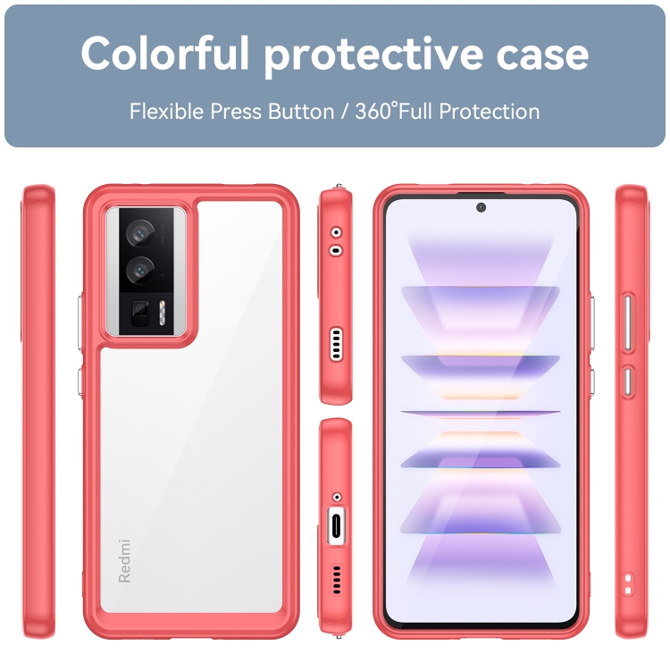 IMAK For XiaoMi POCO F5 Pro 5G, Business Carbon Fiber Pattern Hard Case  Cover