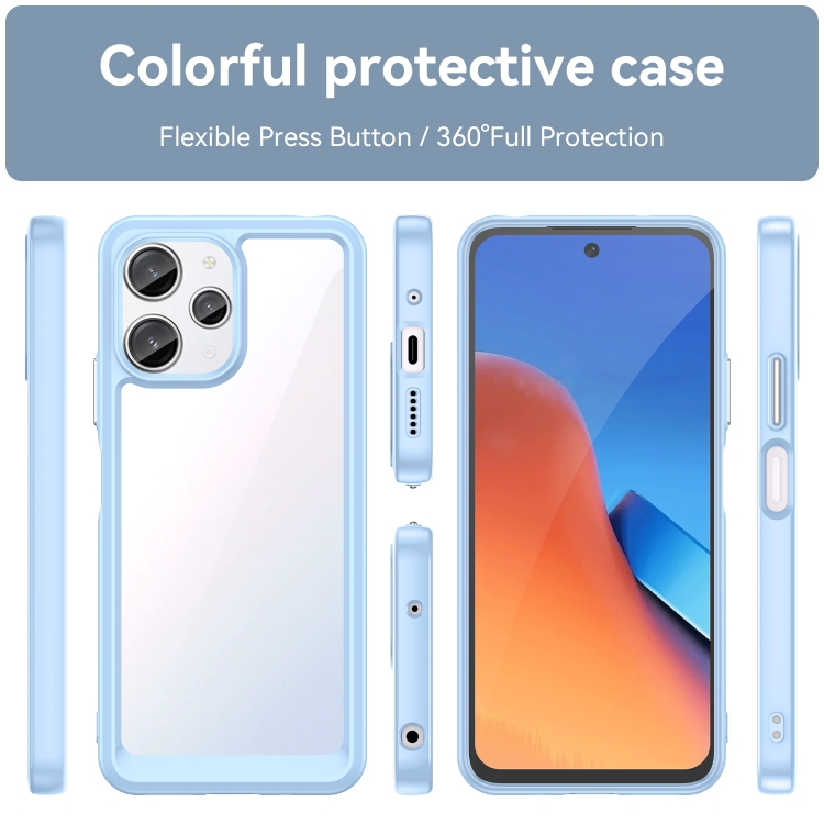 Para Xiaomi Poco M6 Pro Colorful Series Acrílico + Funda para