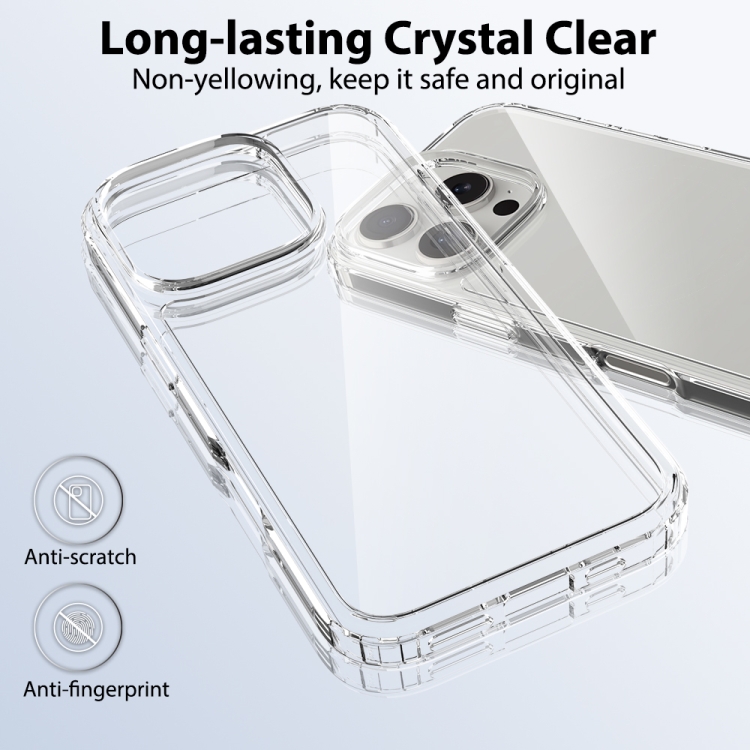 For iPhone 16 Pro Scratchproof Acrylic TPU Phone Case(Transparent) For iPhone 16 Pro Scratchproof Acrylic TPU Phone Case(Transparent)