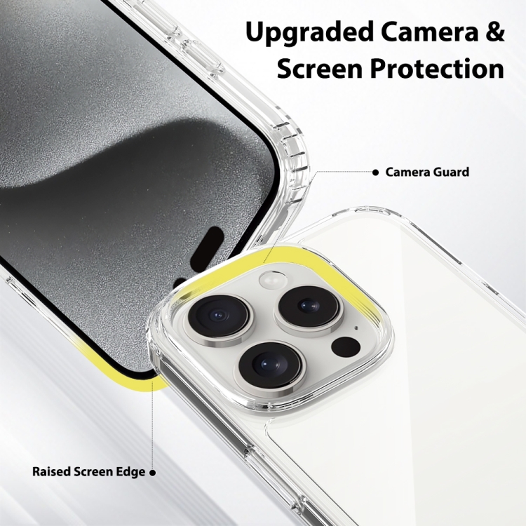 For iPhone 16 Pro Scratchproof Acrylic TPU Phone Case(Transparent) For iPhone 16 Pro Scratchproof Acrylic TPU Phone Case(Transparent)
