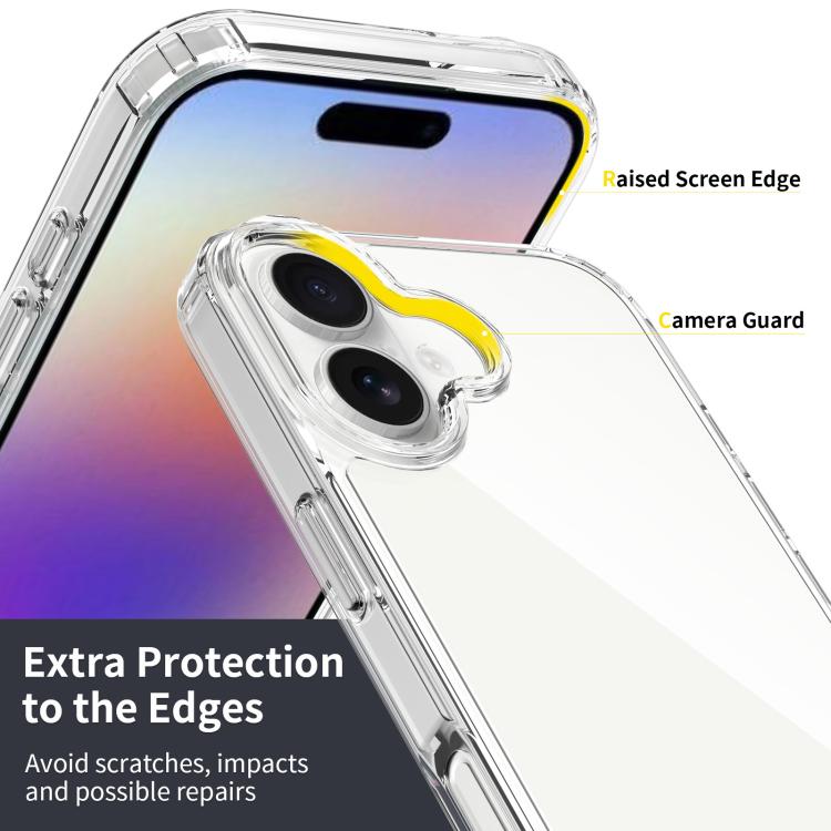 For iPhone 17 Scratchproof Acrylic 1.5mm Phone Case(Black)