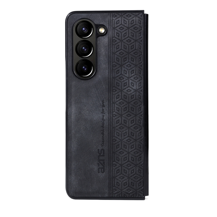 For Samsung Galaxy Z Fold5 AZNS 3D Embossed Skin Feel Phone Case(Black) For Samsung Galaxy Z Fold5 AZNS 3D Embossed Skin Feel Phone Case(Black)