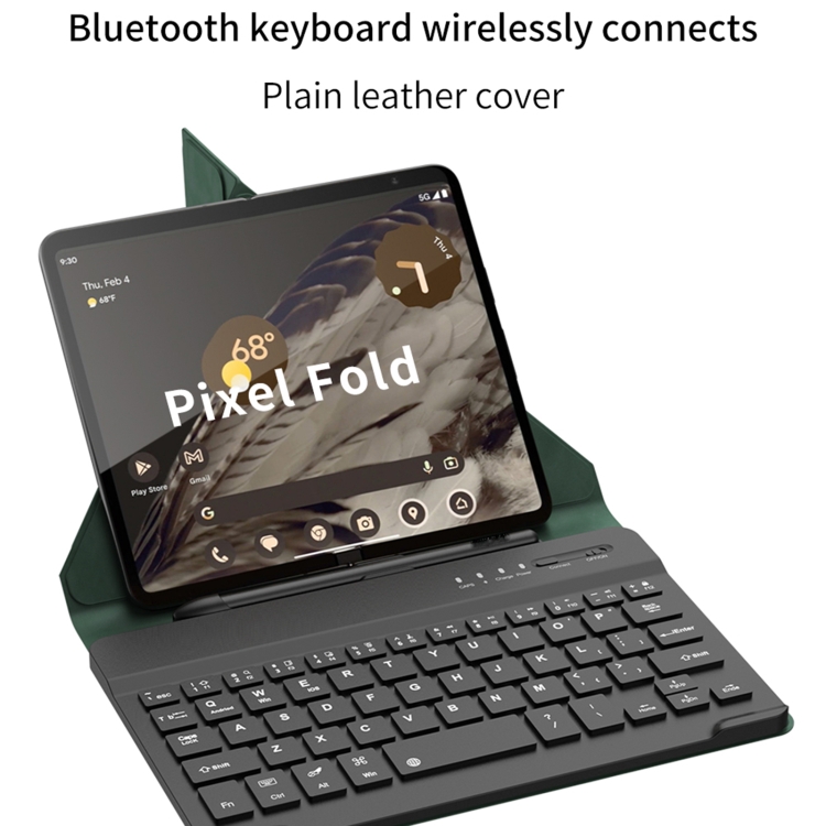 Pour Google Pixel Fold GKK Support de clavier Bluetooth pliable avec stylo  + support + clavier + souris (argent)
