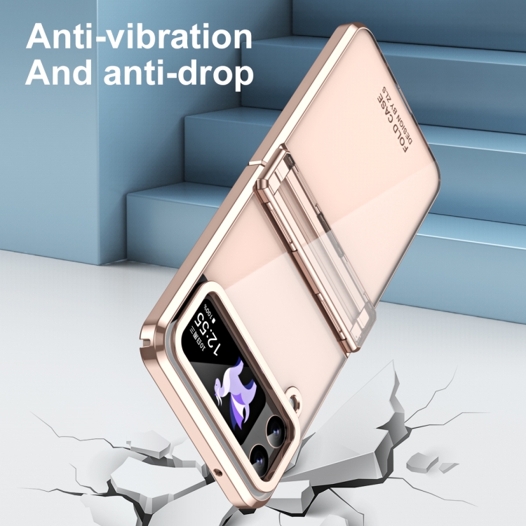 For Samsung Galaxy Z Flip4 5G Electroplating Phantom Series PC Folding Case with Hinge(Rose Gold) For Samsung Galaxy Z Flip4 5G Electroplating Phantom Series PC Folding Case with Hinge(Rose Gold)
