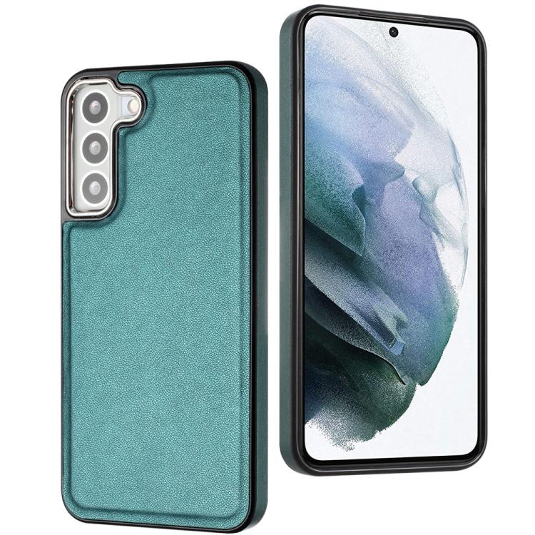 For Samsung Galaxy S23+ Leather Texture Full Coverage Phone Case(Green) For Samsung Galaxy S23+ Leather Texture Full Coverage Phone Case(Green)