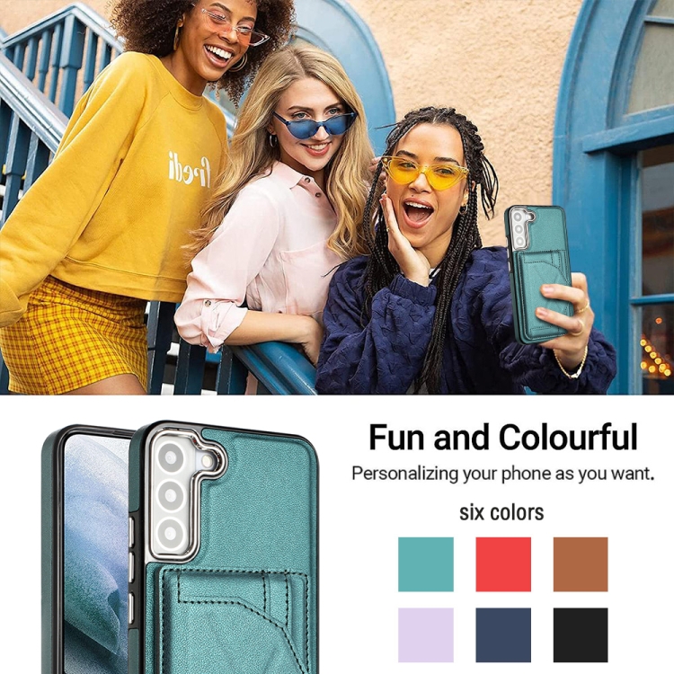 For Samsung Galaxy S23+ Shockproof Leather Phone Case with Card Holder(Green) For Samsung Galaxy S23+ Shockproof Leather Phone Case with Card Holder(Green)